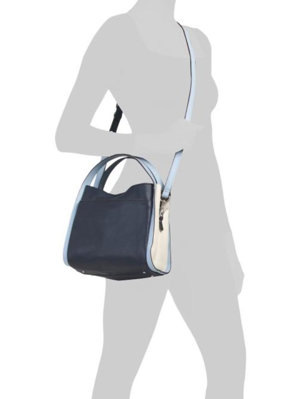 AMERICAN LEATHER CO. Leather Auburn Convertible Crossbody With Back Pocket - Picture 4 of 4
